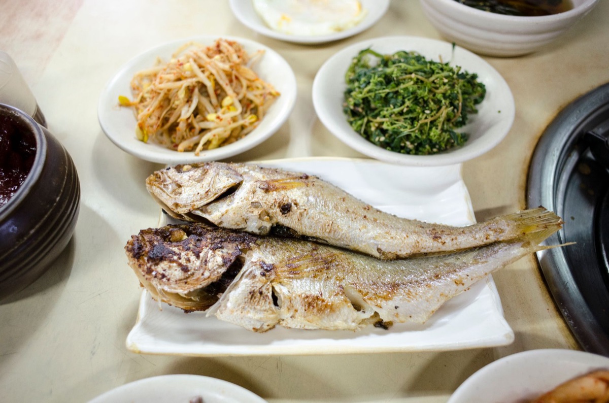 Verschiedene koreanische Banchan Beilagen