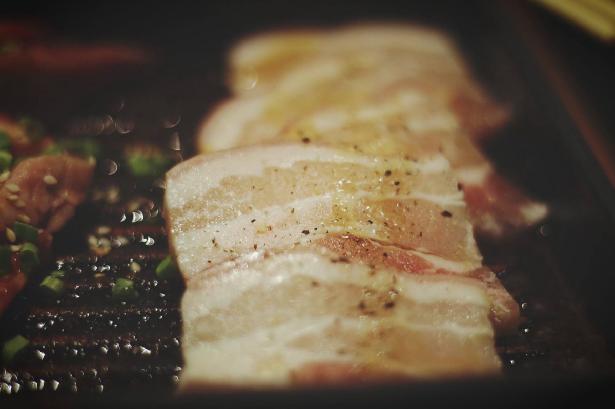 Samgyeopsal varkensbuik met Koreaanse sla wraps