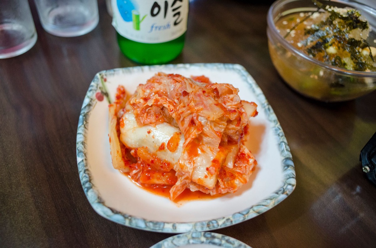 Kimchi als Beilage