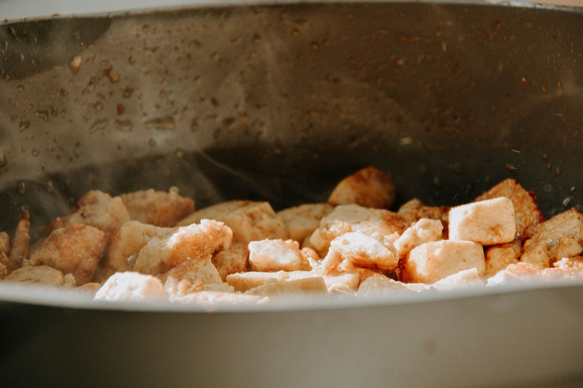 Bloques de tofu sedoso