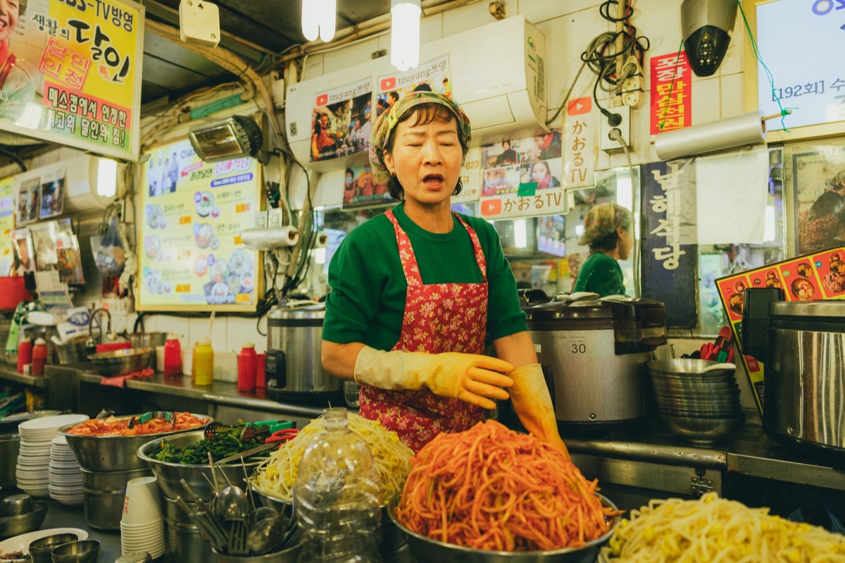 韓國傳統街頭美食攤販