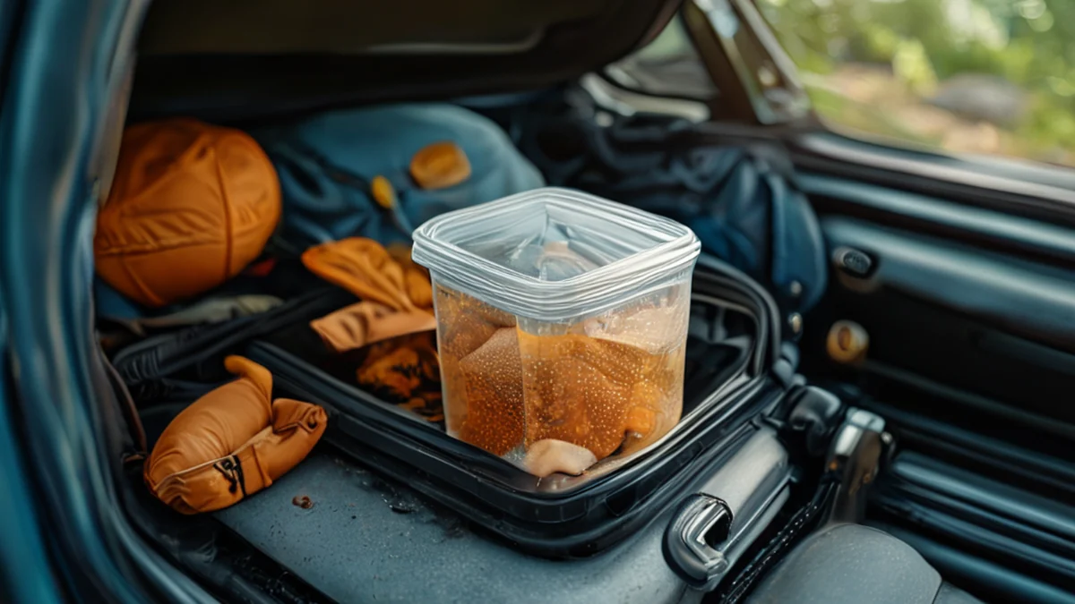 Properly storing food to prevent wildlife attraction.